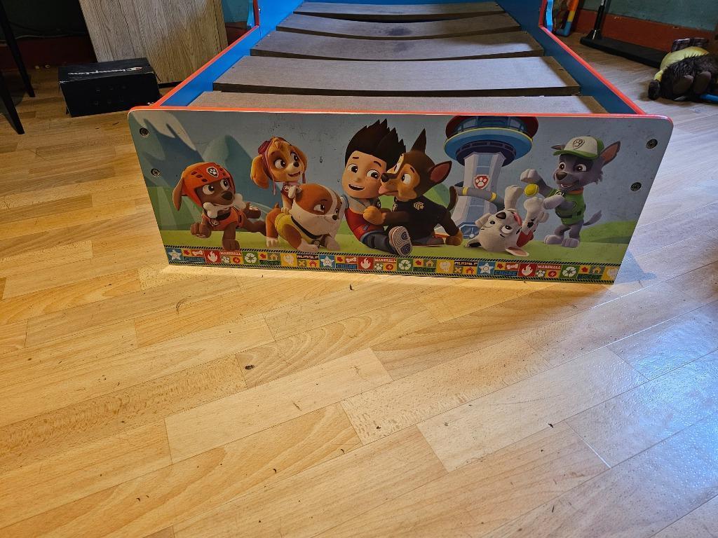 Lit Paw Patrol, Enlèvement ou Envoi, Utilisé, 140 à 160 cm, 70 à 85 cm