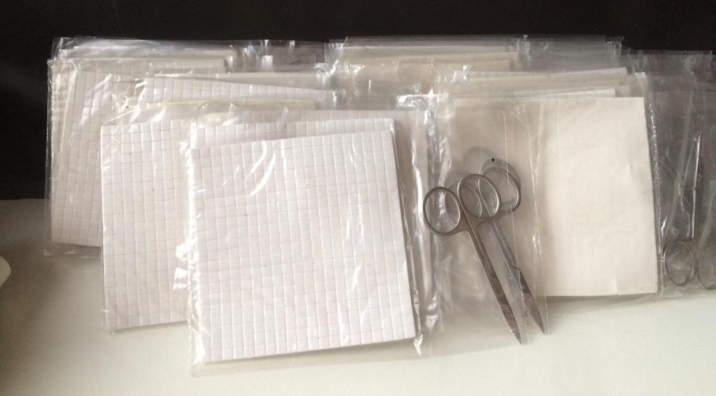 -50% hobby mousse vierkantjes + 3D schaartje, Hobby en Vrije tijd, Ophalen of Verzenden, Nieuw, Overige typen