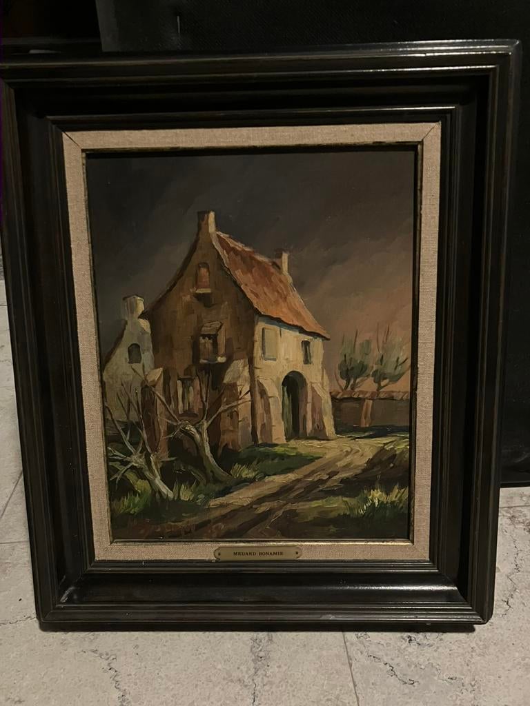 Medard Bonamie, Antiek en Kunst, Kunst | Schilderijen | Klassiek, Ophalen of Verzenden
