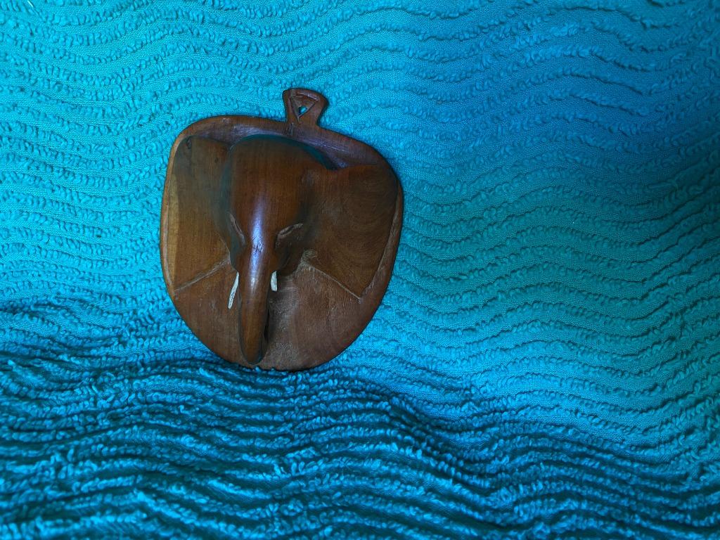 Houten olifantenhoofd, Antiek en Kunst, Ophalen