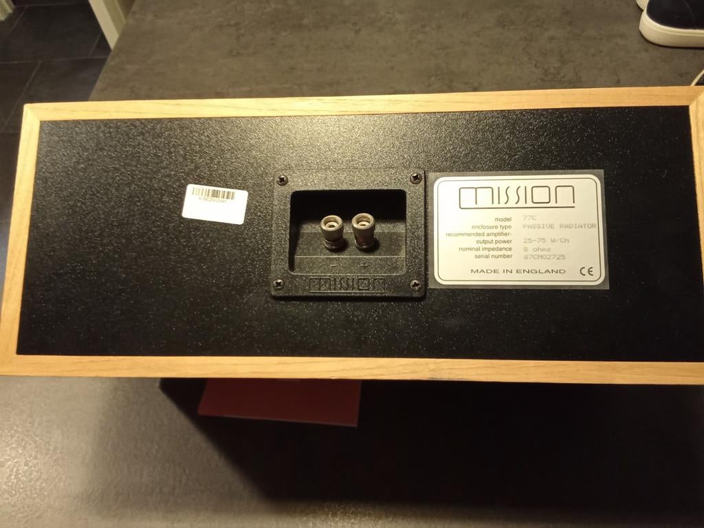 Enceinte Mission 77c, Autres marques, Enlèvement ou Envoi, 60 à 120 watts, Comme neuf