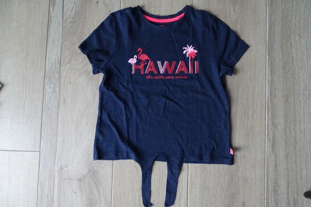 Donkerblauwe T-shirt WE maat 122/128, Gebruikt, WE, Meisje, Ophalen of Verzenden