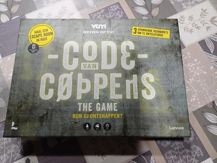 Code van Coppens escape spel, Hobby en Vrije tijd, Ophalen of Verzenden, Zo goed als nieuw