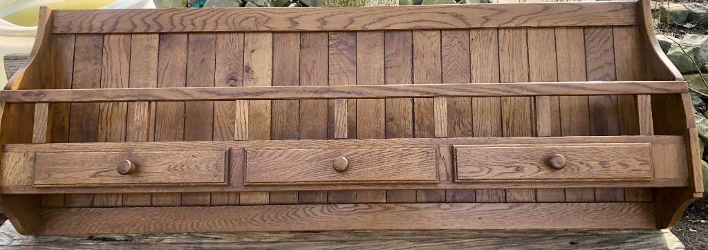 eiken kruiden-/bordenrek, Bricolage & Construction, Bois & Planches, Enlèvement, Comme neuf, Chêne, 50 mm ou plus
