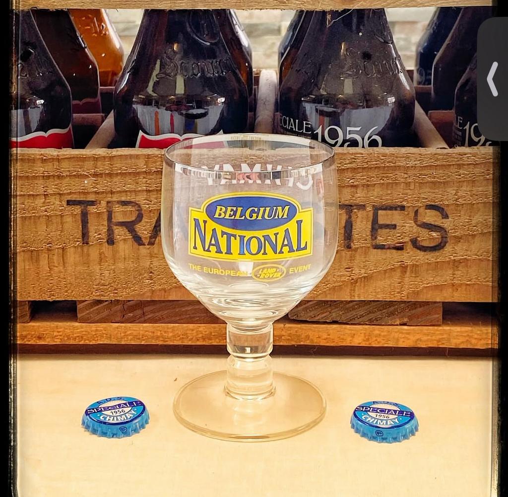 Galopin chimay belgium national land rover, Enlèvement ou Envoi, Neuf, Verre à bière