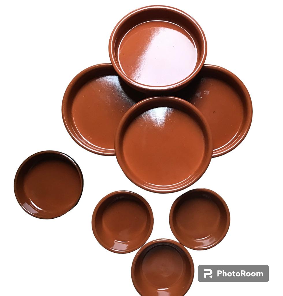 8 terra cotta ovenpotjes, Maison & Meubles, Cuisine | Vaisselle, Comme neuf, Balance ou Balances, Enlèvement ou Envoi