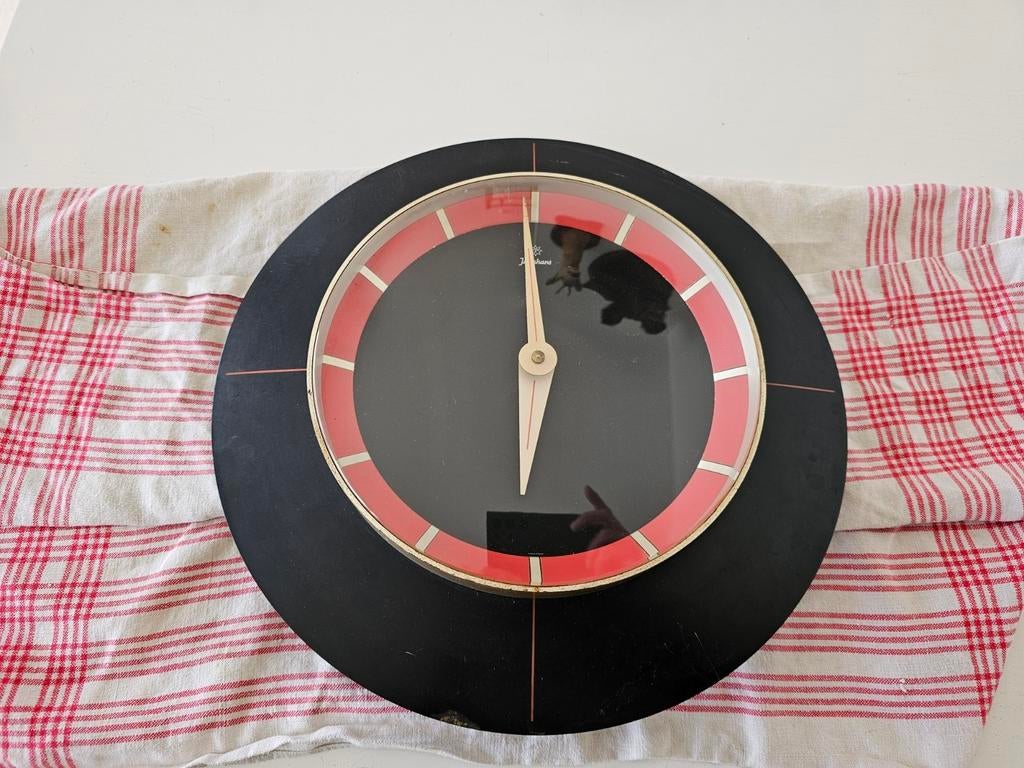Junghans wandklok jaren 80 vintage design klok postmodern, Ophalen of Verzenden