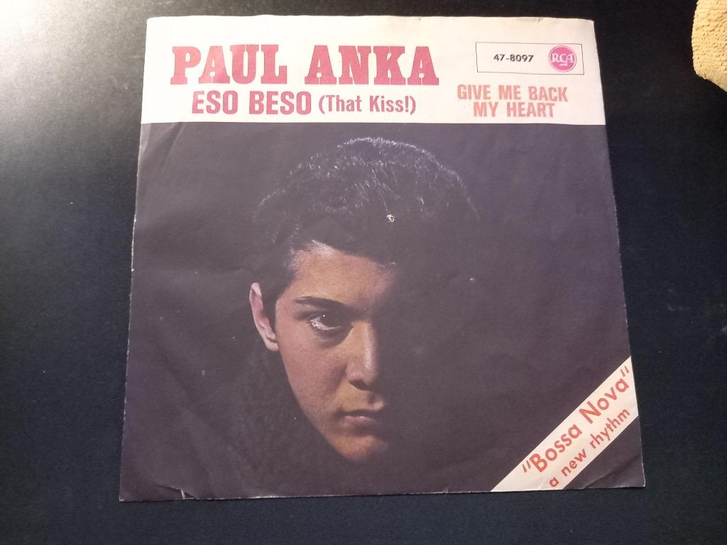 Paul Anka ‎– Eso Beso (That Kiss!) '7 - 1962, Ophalen of Verzenden, Zo goed als nieuw, Pop