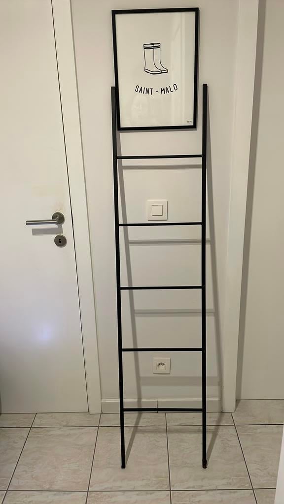 Leuk zwart metalen laddertje, Ophalen, Gebruikt