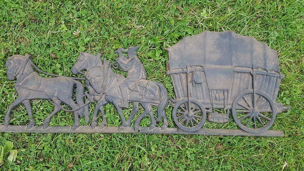paard en koets gietijzer, Antiek en Kunst, Ophalen of Verzenden