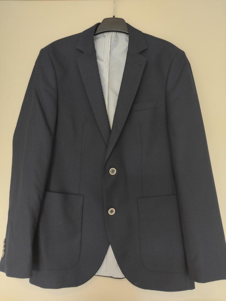 Donkerblauwe blazer Sandfield maat 46, Kleding | Heren, Ophalen, Nieuw, Maat 46 (S) of kleiner, Blauw