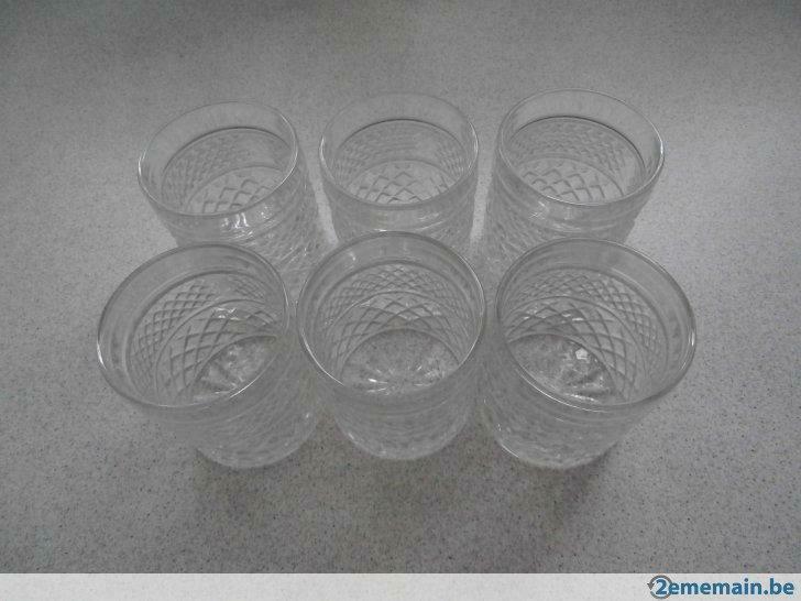 6 verres (type whisky), Ophalen, Gebruikt, Glas of Glazen