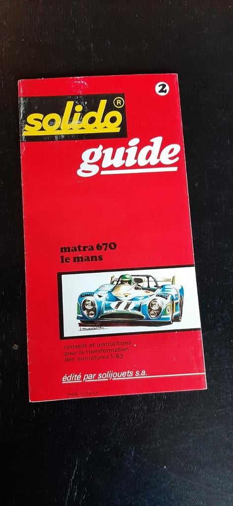 Solido  guide Matra 670 Le Mans met vele  onderdelen, Ophalen of Verzenden, Zo goed als nieuw, Solido