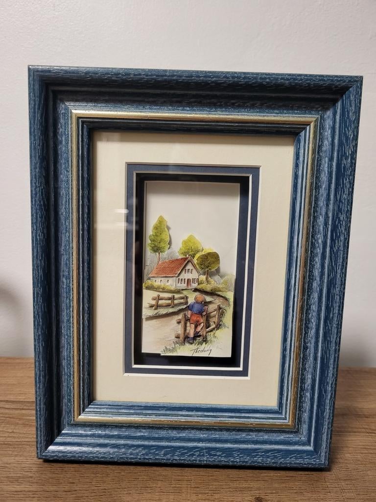3D Kunst Print Schilderij / Kader Schilderijtjes, Enlèvement ou Envoi, Comme neuf