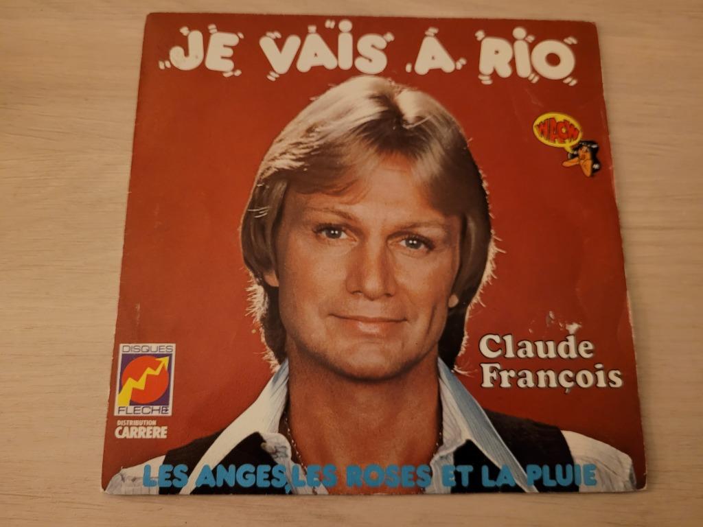 disque vinyl 45 tours Claude François ‎– Je Vais A Rio, Enlèvement ou Envoi, Comme neuf