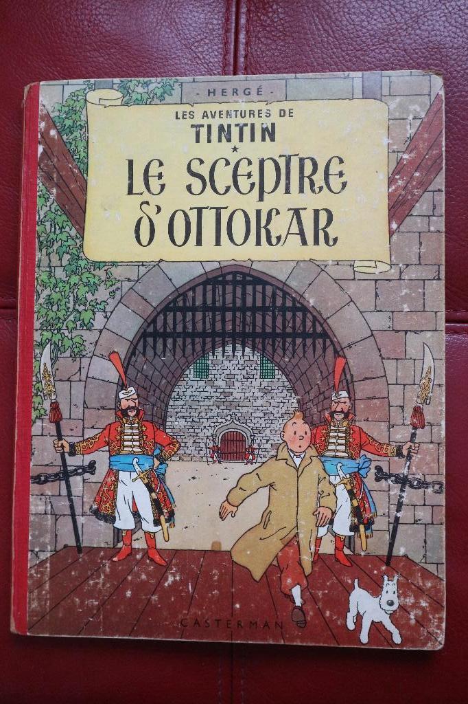 TINTIN le sceptre d'Ottokar 1957, Eén stripboek, Ophalen of Verzenden