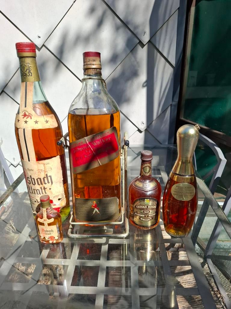 Ongeopende flessen whisky en Asbach Uralt, Collections, Vins, Enlèvement