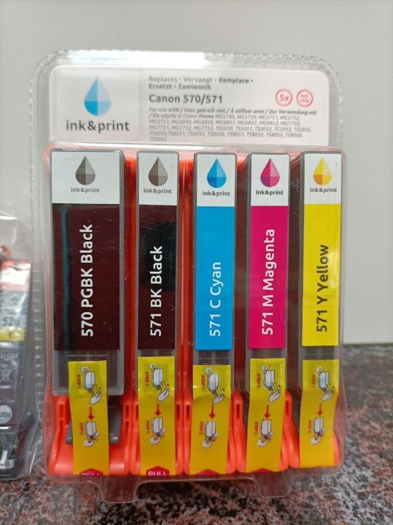 7 inkt patronen voor printer Canon 570/571 van INK&PRINT, Computers en Software, Ophalen, Nieuw, Overige typen, Canon