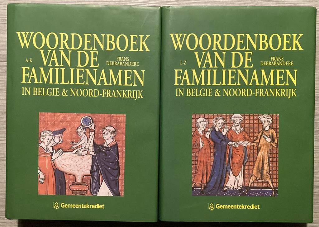 Woordenboek van de familienamen in België & Noord-Frankrijk, Verzenden, Zo goed als nieuw