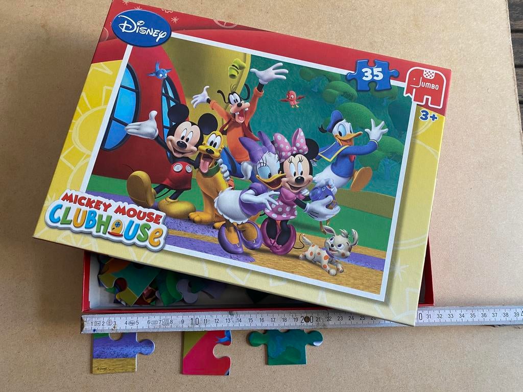 Puzzle enfants + 3 ans et plus Mickey Mouse 35 pièces Jumbo, Enlèvement ou Envoi, 10 à 50 pièces, Comme neuf, 2 à 4 ans