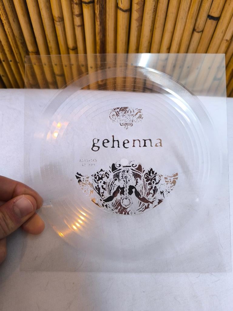 Flexi vinyl 45t 7" Gehenna O.D.R.I.E.P. clear /25 2012 tour, Ophalen of Verzenden, Zo goed als nieuw, Overige formaten, Progressive