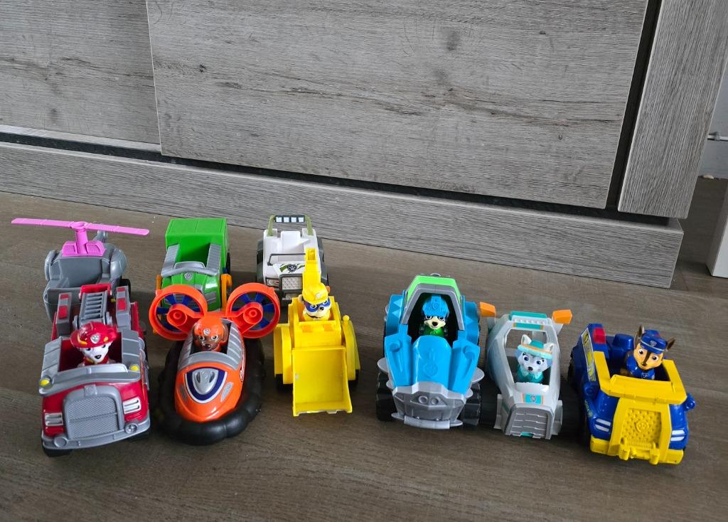 Paw Patrol voertuigen, Ophalen, Gebruikt