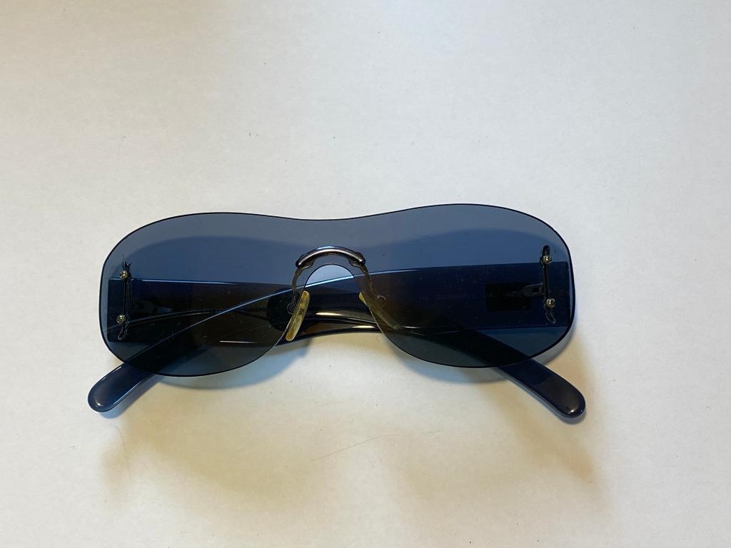 Gucci GG2448/N/S vintage zonnebril, Overige merken, Gebruikt, Blauw, Ophalen of Verzenden