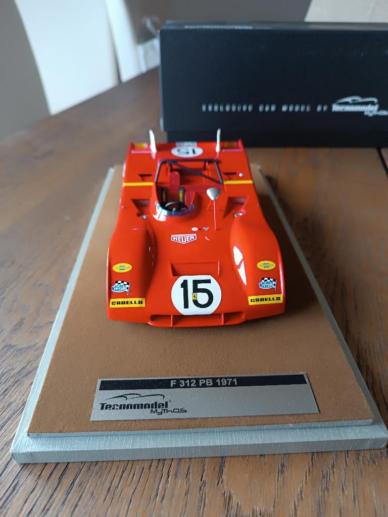 Ferrari 312 PB #15 TECNOMODEL 1:18, Enlèvement ou Envoi, Comme neuf, Voiture, Autres marques