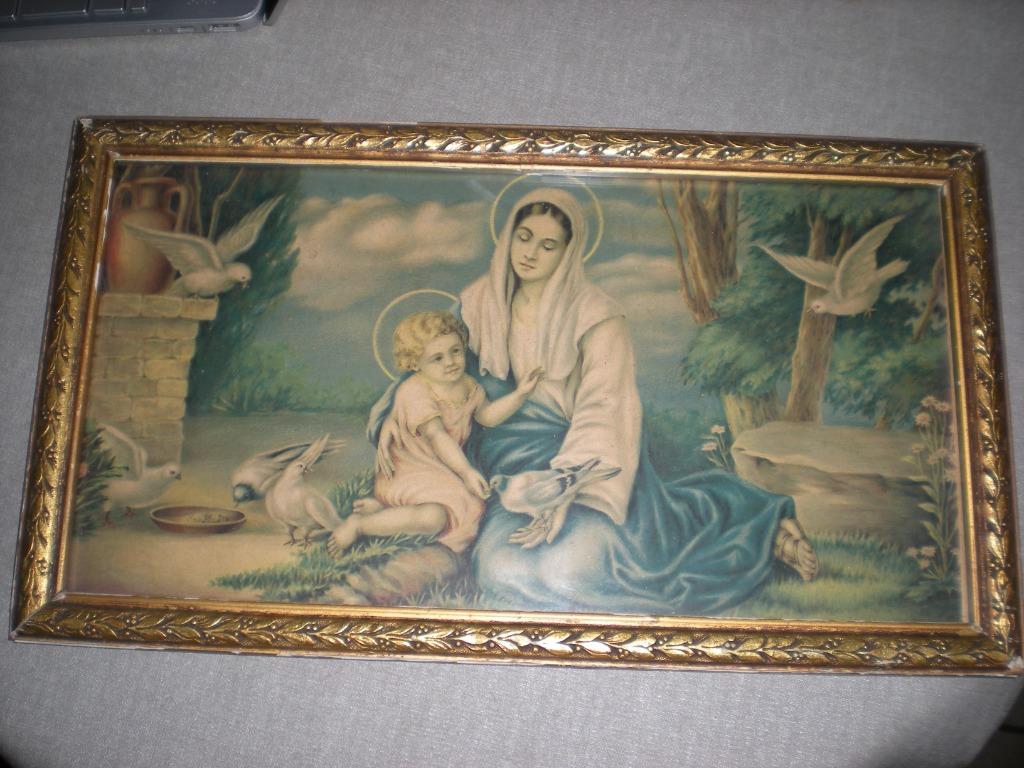 schilderij maria en jezus, Enlèvement ou Envoi