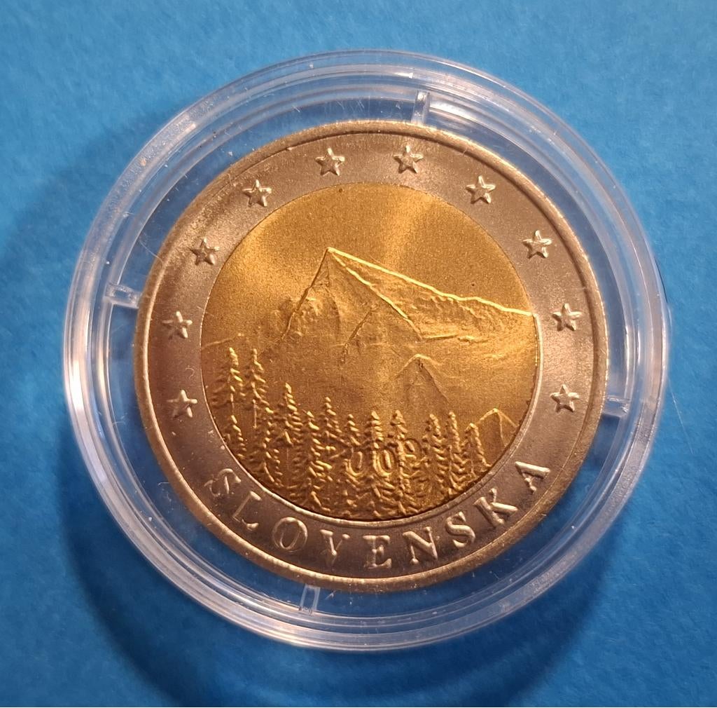 Munt van Slowakije - 2 euro - SPECIMEN, Postzegels en Munten, Munten | Europa | Euromunten, Losse munt, 2 euro, Slowakije, Verzenden