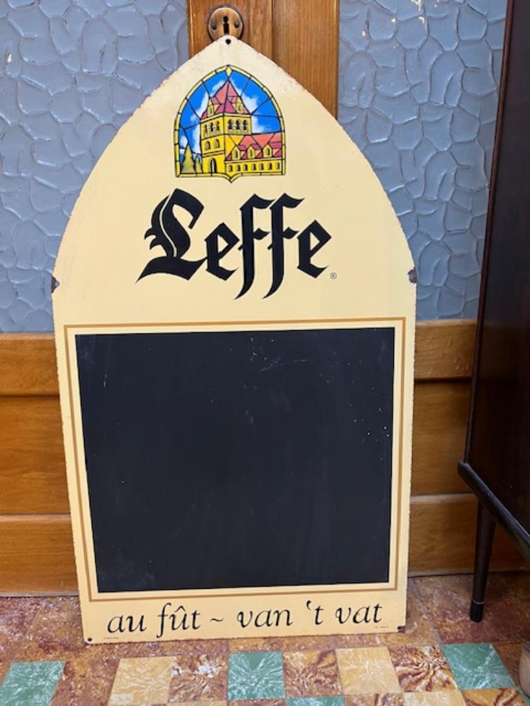 Emaillebord, krijtbord, Leffe Emaillerie Belge 1999, Ophalen, Reclamebord
