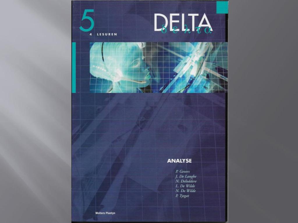 Delta Analyse 5, Boeken, Schoolboeken, Zo goed als nieuw, Wiskunde B, ASO, Ophalen of Verzenden