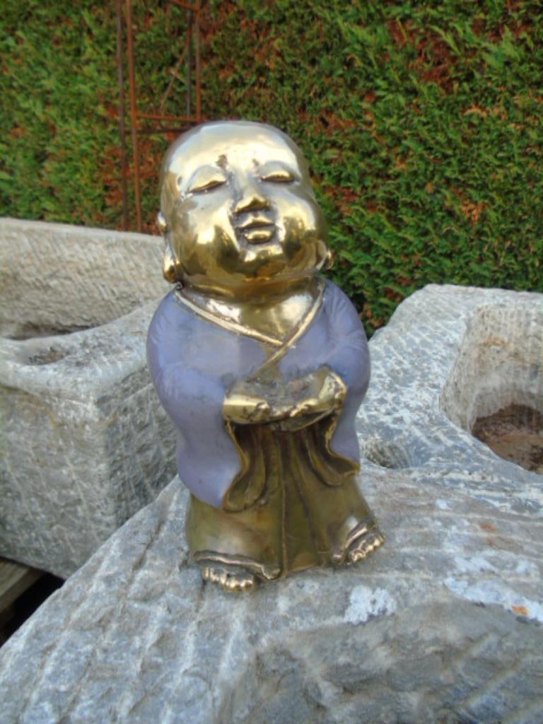 Shaolin Boeddhabeeld in Pat Color Bronze, Ophalen, Nieuw