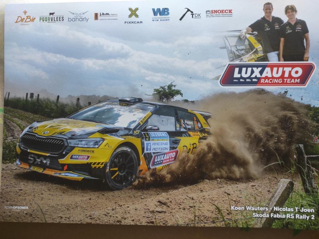 Affiche du Koen Wauters Rally Ypres 2025 > voir photo., Neuf, Enlèvement ou Envoi, Rectangulaire horizontal, A1 jusqu'à A3