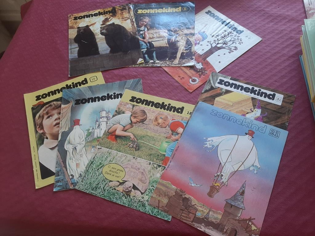 Zonnekind weekbladen – jaren ’80 – set van 8 exemplaren 🌞, Ophalen of Verzenden, Gebruikt