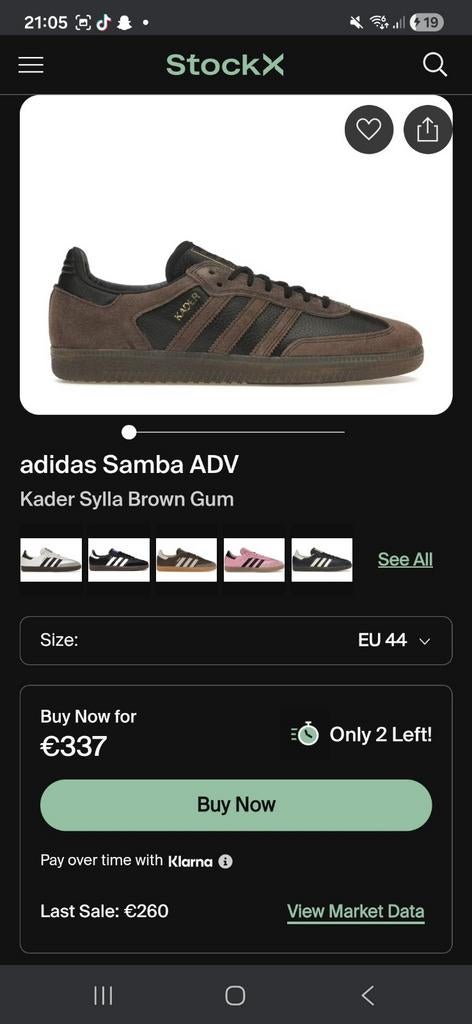 Cadre Adidas x Samba ADV, Enlèvement ou Envoi, Comme neuf, Adidas, Baskets