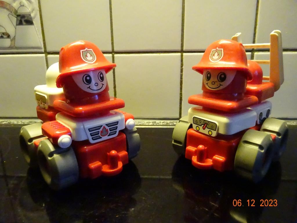 Primo duplo, eerste brandweerautootje* VINTAGE*, Kinderen en Baby's, Speelgoed | Duplo en Lego, Ophalen of Verzenden, Duplo