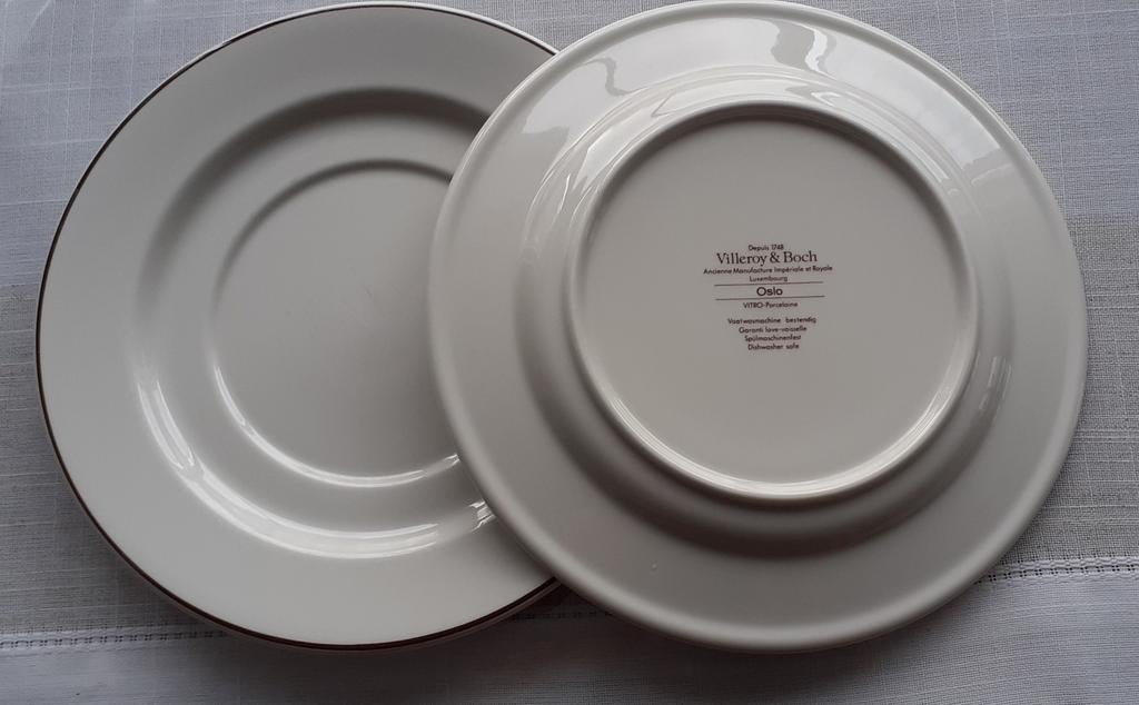 2 assiettes, dessert, Villeroy et Boch, Oslo, Enlèvement ou Envoi