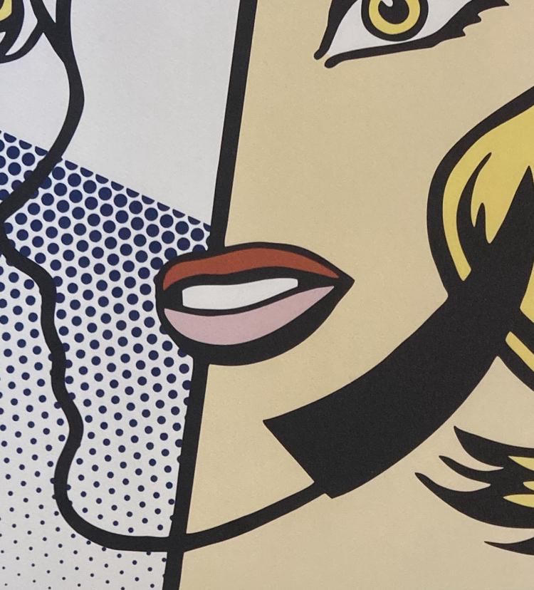 Roy Lichtenstein: lithografie verkocht ingelijst, Ophalen of Verzenden