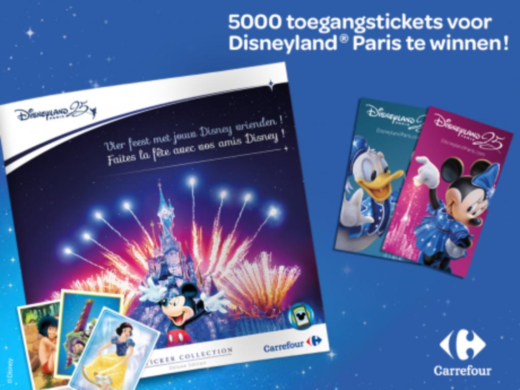 Carrefour  volledig leeg voetbal sticker album DISNEYLAND 25, Hobby en Vrije tijd, Ophalen of Verzenden, Nieuw, Sticker