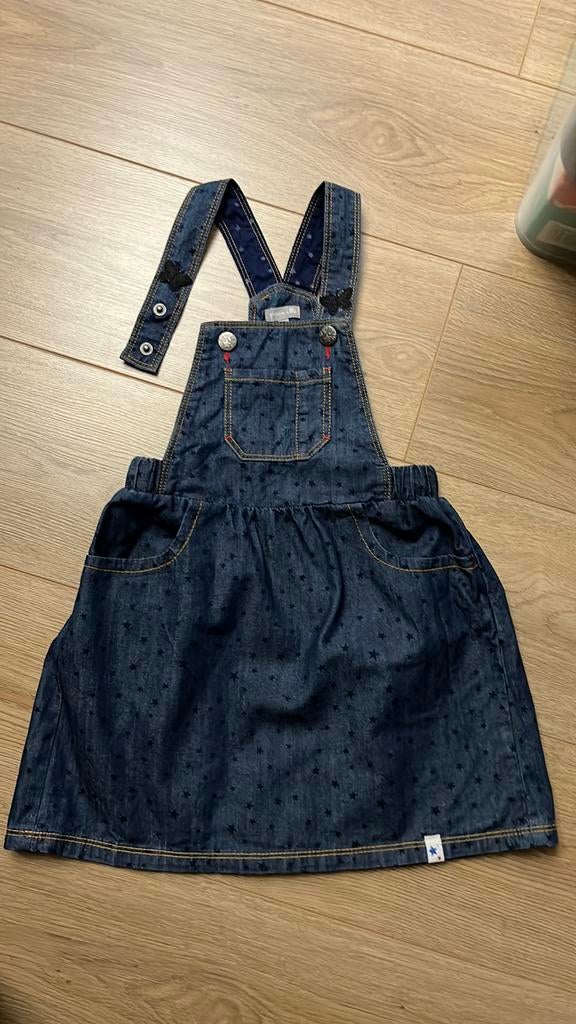 Salopette rok jeans mt104, Ophalen of Verzenden, Zo goed als nieuw, Meisje
