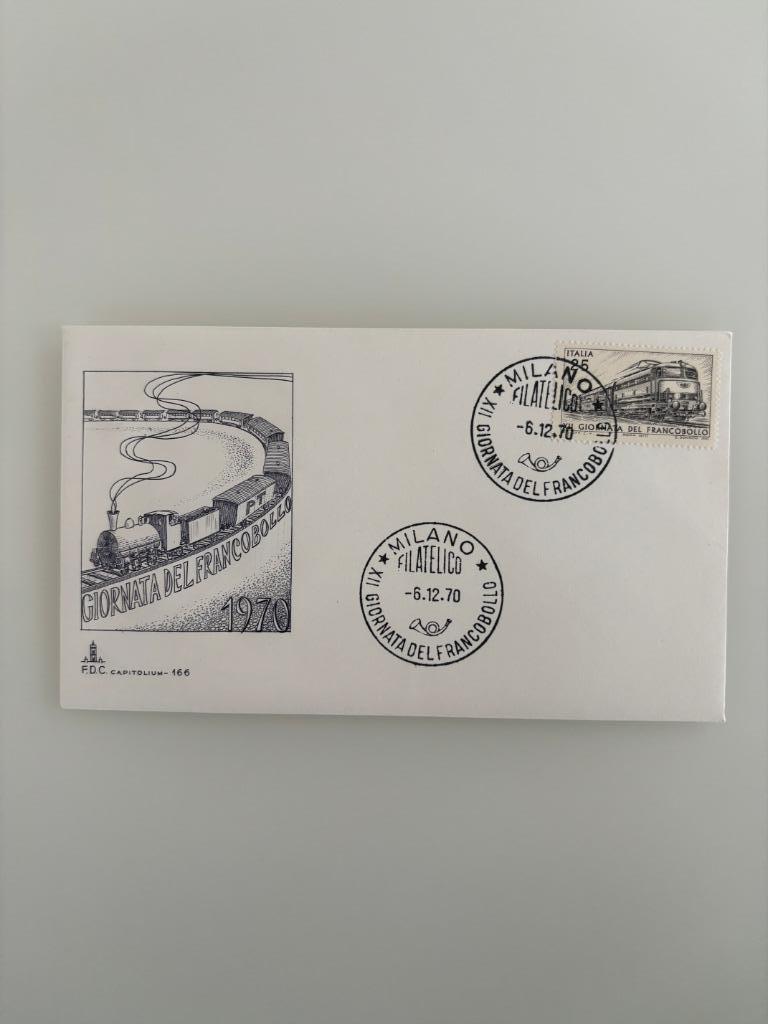 Postzegel First Day Cover Italië Giornata Francobollo 1970, Postzegels en Munten, Ophalen of Verzenden, Gestempeld
