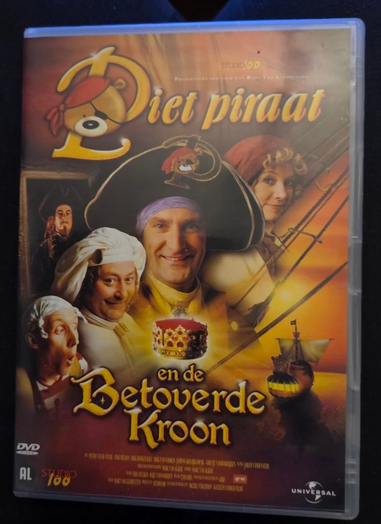 Piet Piraat en de Betoverende Kroon  - Dvd, Alle leeftijden, Ophalen of Verzenden, Zo goed als nieuw
