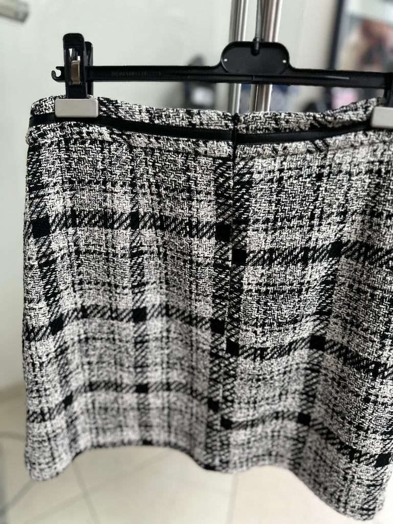 Dames korte rok wit zwart maat 40, Kleding | Dames, Ophalen, Zo goed als nieuw, Maat 38/40 (M), Wit