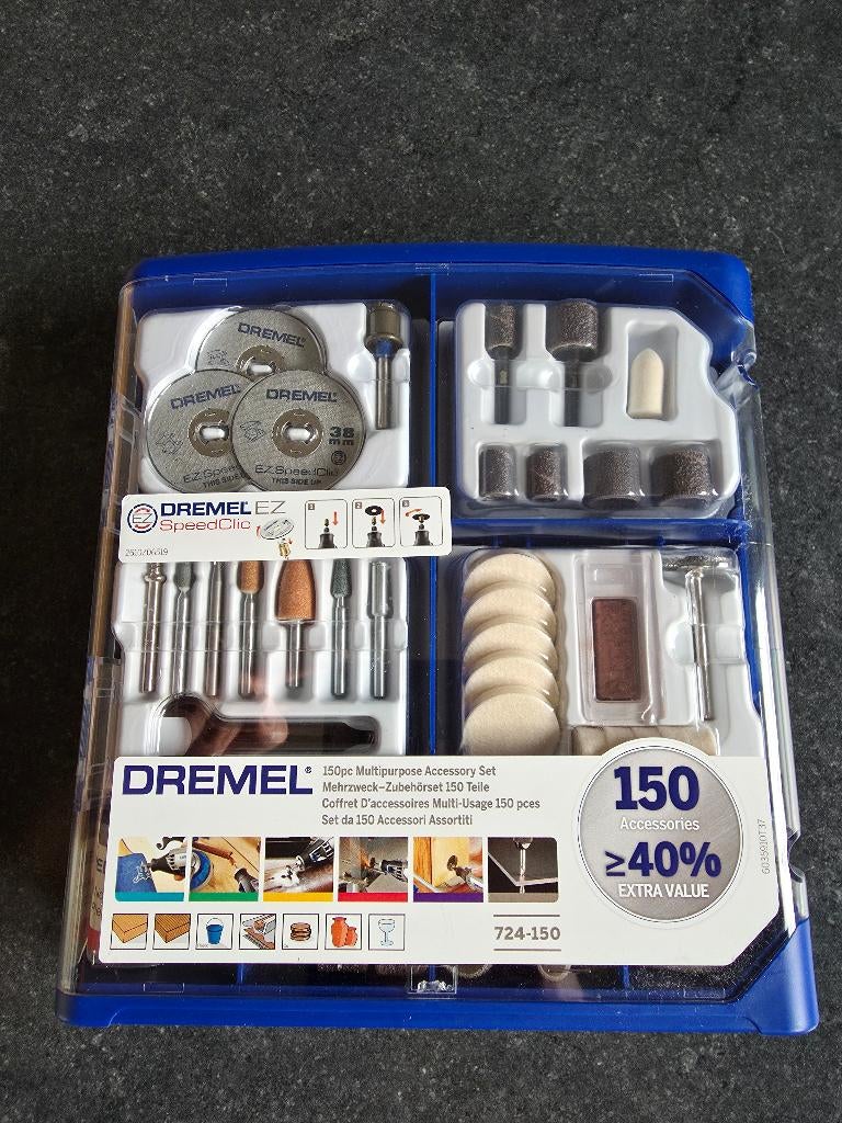 Grote dremel accessoires set NIEUW / NOOIT OPEN GEWEEST!, Ophalen of Verzenden, Nieuw, Gereedschap of Accessoires