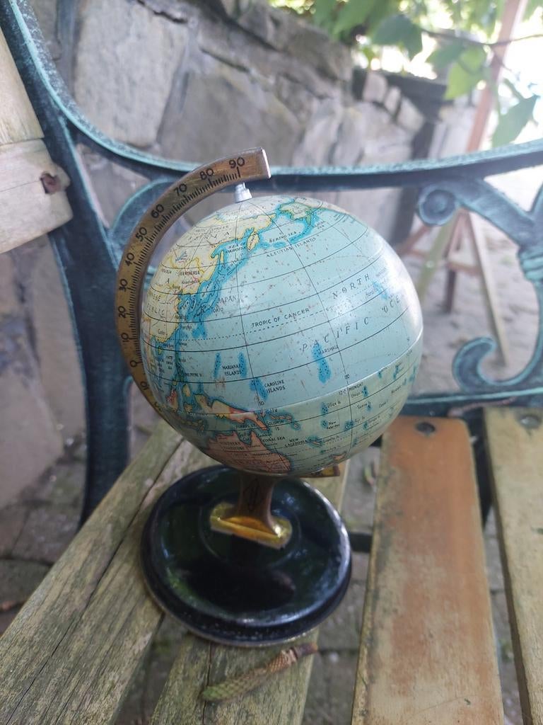 Antiek Wereldbol Reliable Series England, Ophalen of Verzenden