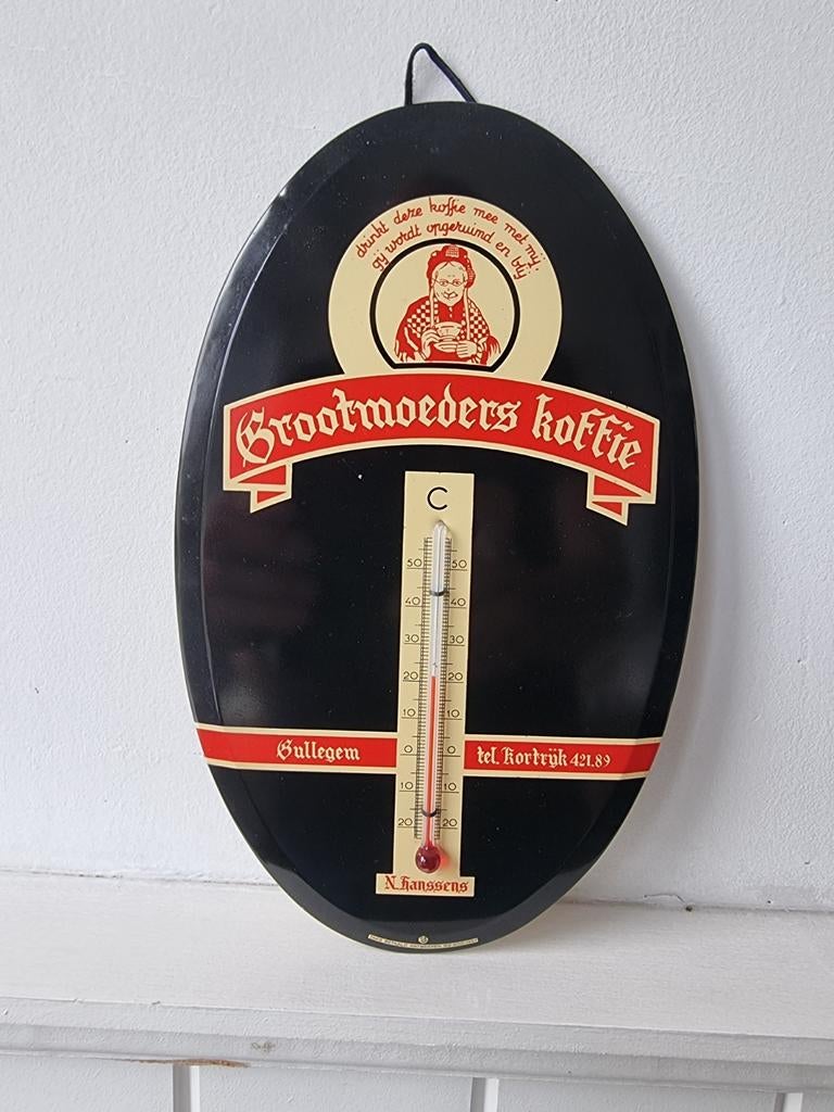 Thermomètre à café de grand-mère, Enlèvement ou Envoi, Neuf, Panneau publicitaire