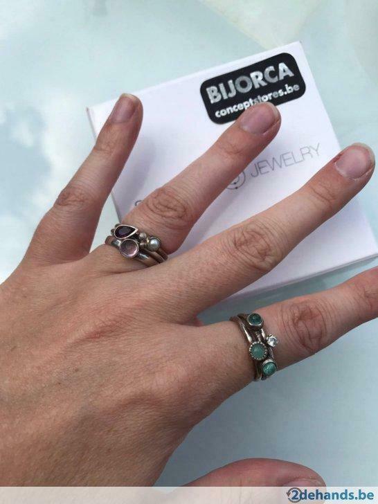 6 ringen spinning Pandora, Bijoux, Sacs & Beauté, Enlèvement ou Envoi, Utilisé
