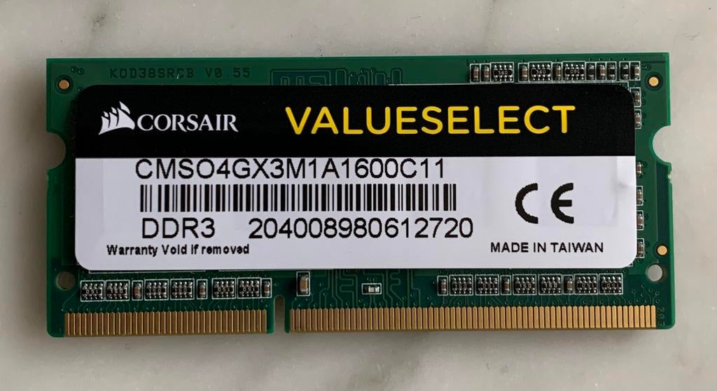 4G DDR3 RAM, DDR3, Ophalen of Verzenden, Zo goed als nieuw, Laptop
