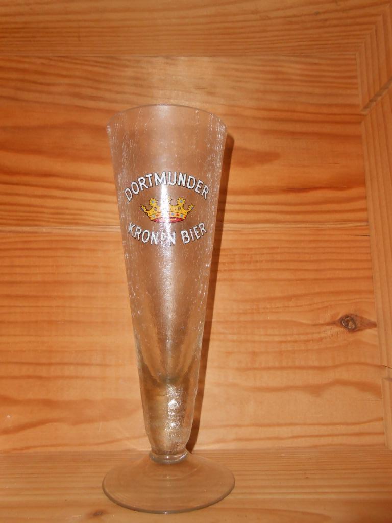 ZEER OUD BIERGLAS DORTMUNDER KRONENBURG 1726-1996, Ophalen, Zo goed als nieuw, Glas of Glazen, Overige merken